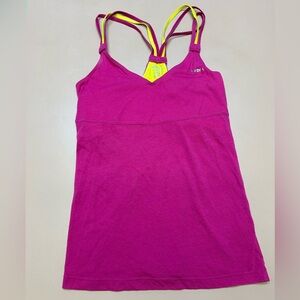 (M) Pink/Yellow Reebok Tank Top
